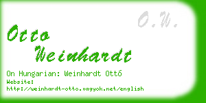 otto weinhardt business card